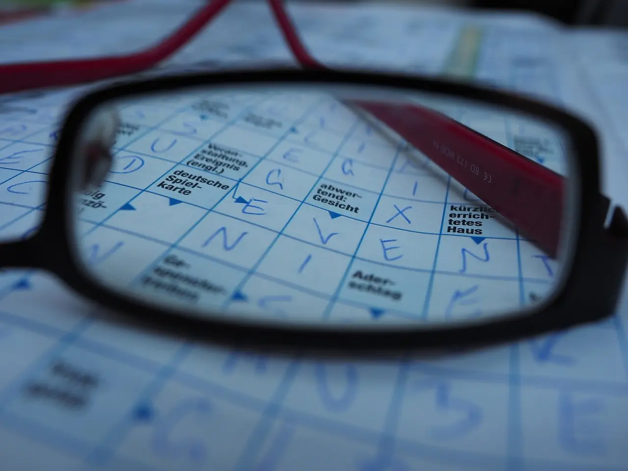 Krydsord set gennem briller