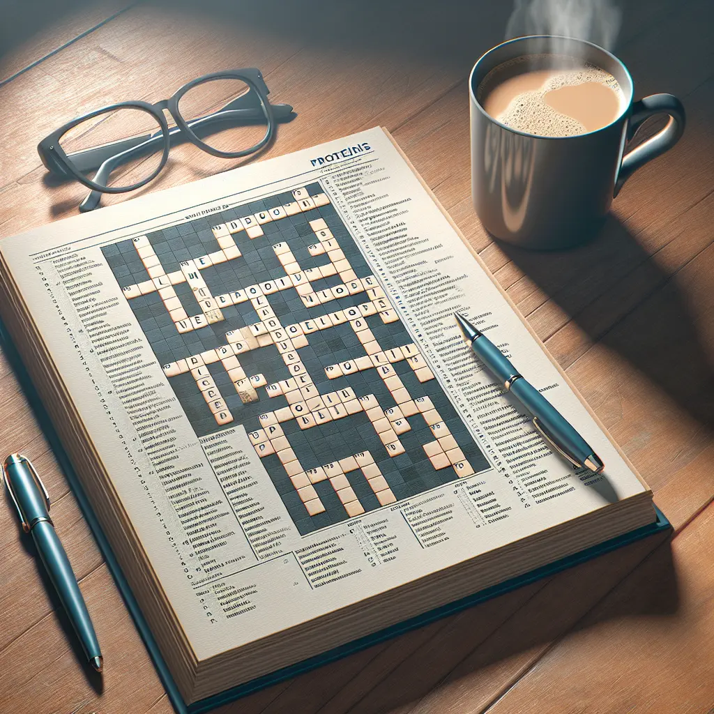 Proteinstof Krydsord